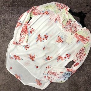 Brand New Lucky Brand Blouse Medium Floral